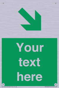 Custom Safe condition: Green Down right arrow